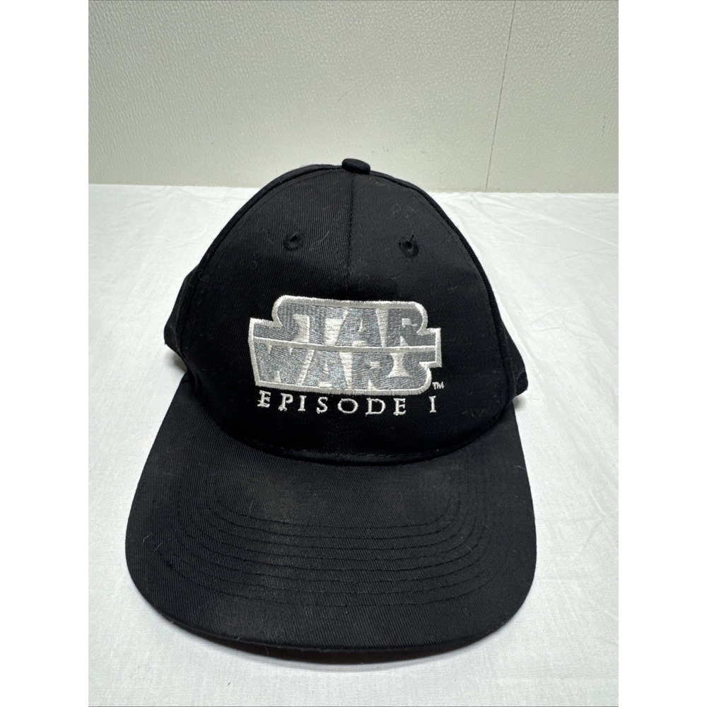 Vintage 1999 Star Wars Episode I Hat Snapback Cap Adult black American Mills
